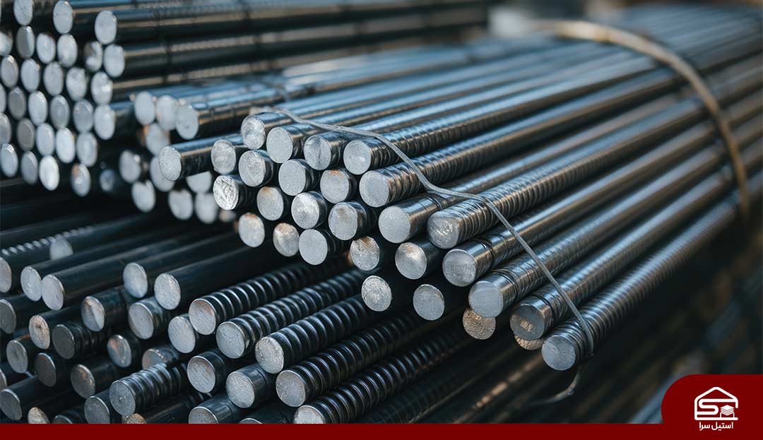 تصویر میلگرد استیل از نمای نزدیک