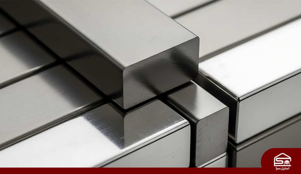 چهار پهلو استیل 304