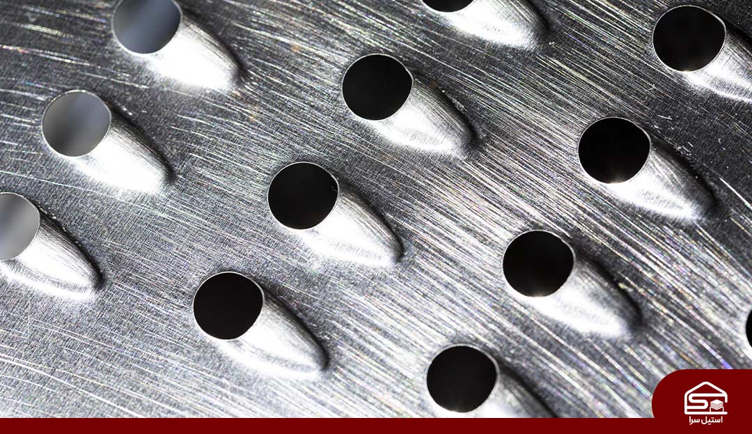 ورق استیل خشدار